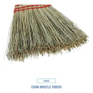 Boardwalk BWK951WC Corn Fiber Whisk Brooms - Yellow (1 Dozen)