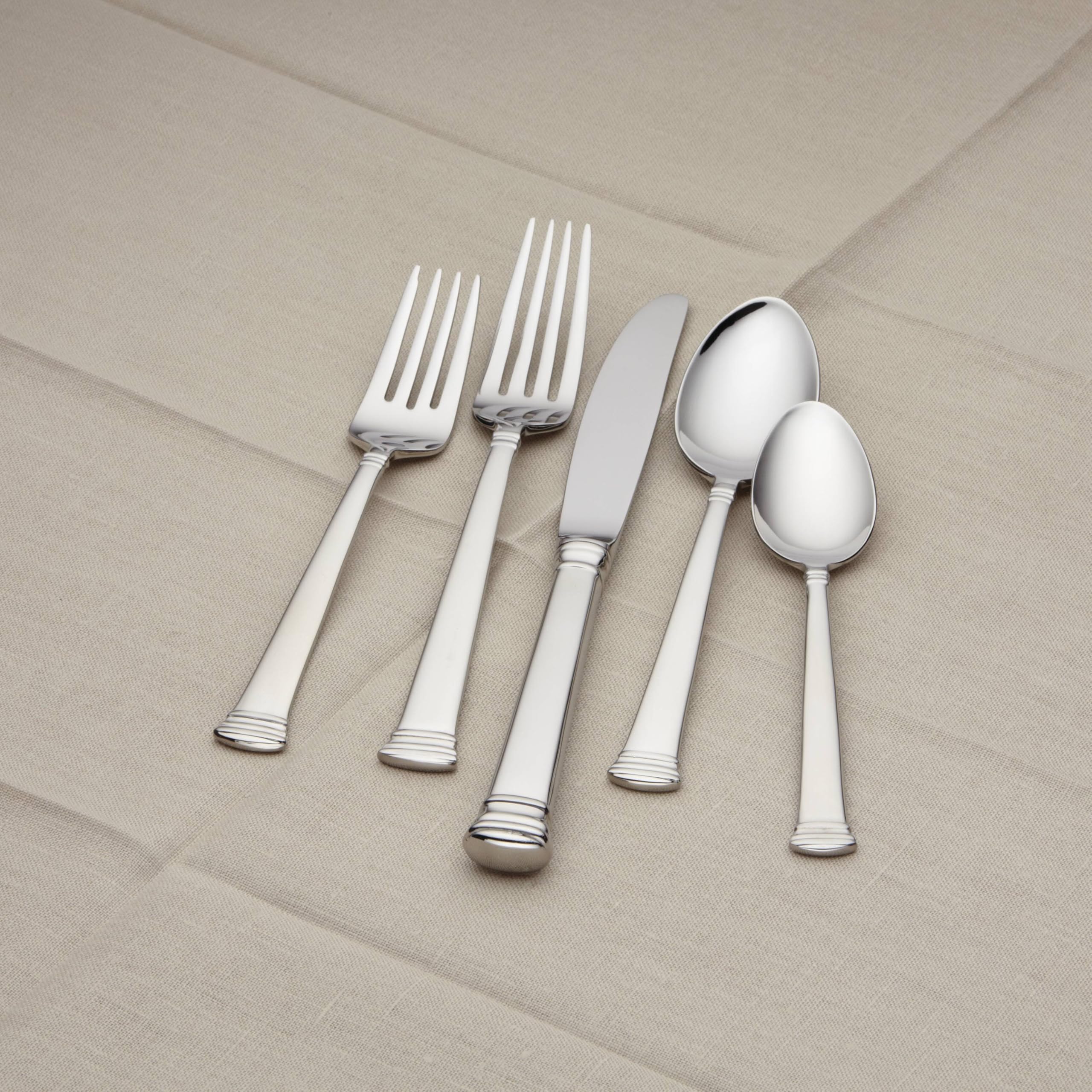 Lenox Eternal 20-Piece Flatware Set, 3.20 LB, Metallic