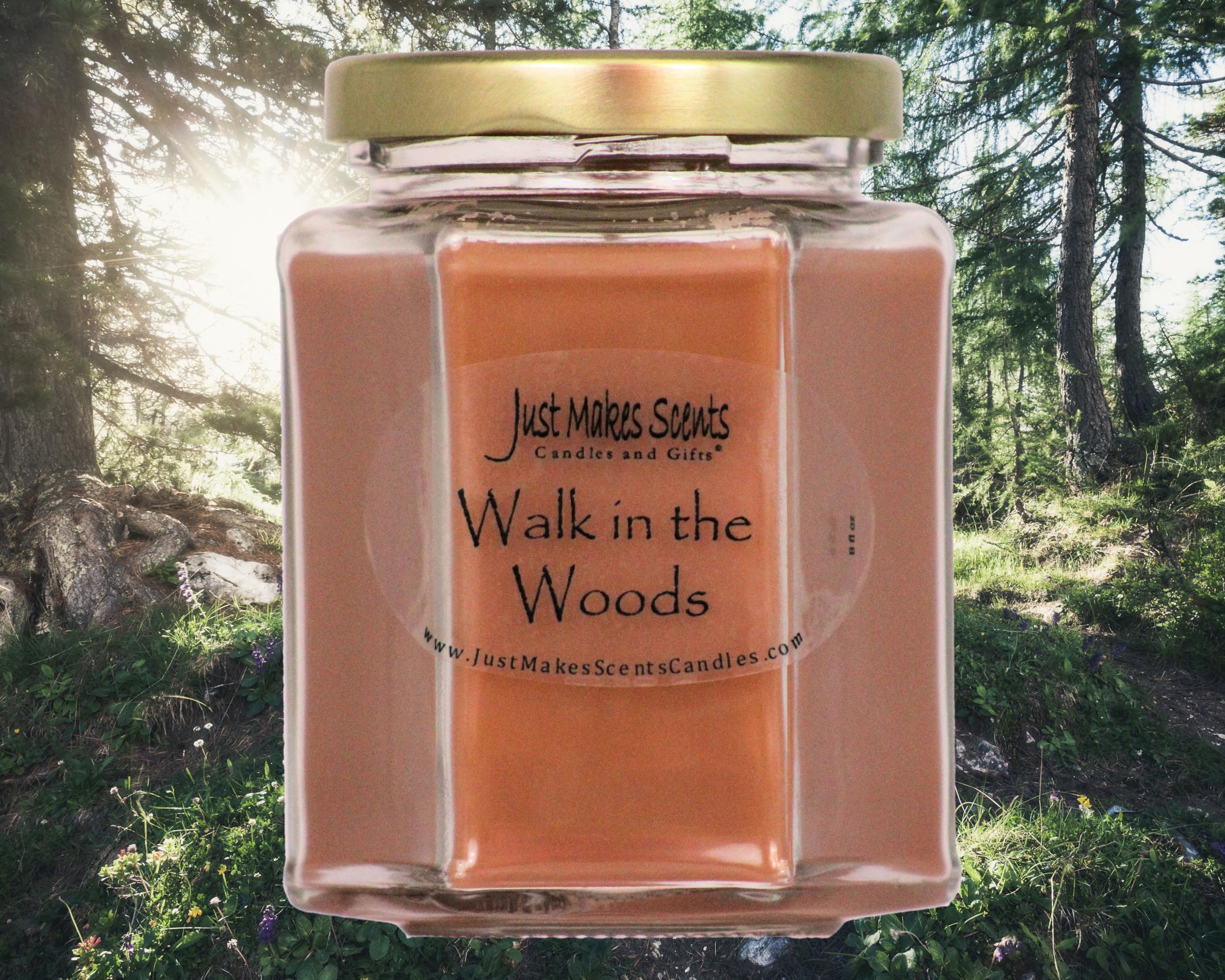 Walk in The Woods Scented Blended Soy Candles by Just Makes Scents