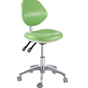 Deluxe Dental Mobile Chair Surgical Doctor's Stool with Backrest PU Leather Chair from Purple-Violet