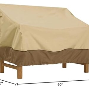 Classic Accessories Veranda Loveseat Cover For Hampton Bay Spring Haven Wicker Patio Loveseats, Patio Bench Cover