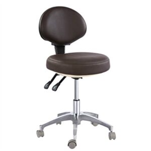 dental mobile chair doctor's stool micro fiber leather seat height adjustment ce