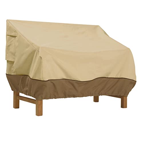 Classic Accessories Veranda Loveseat Cover For Hampton Bay Spring Haven Wicker Patio Loveseats, Patio Bench Cover