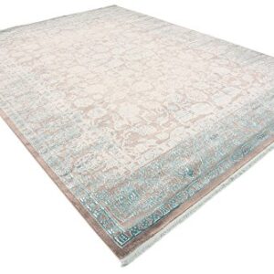 Unique Loom Traditional Classic Intricate Design with Distressed Vintage Detail, Area Rug (9' 0 x 12' 0 Rectangular, Blue/ Gray)