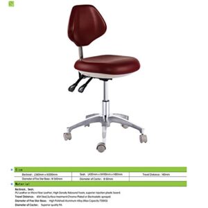 APHRODITE Dental Mobile Chair Doctor's Stool PU Leather Dentist Doctor Chair from Purple-Violet