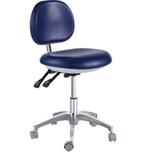 Deluex Dental Mobile Chair Surgical Doctors Nurse Stool with Backrest PU Leather from Purple-Violet