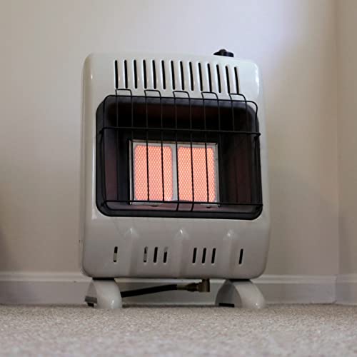 Mr. Heater MHVFRD10LP 10,000 BTU Radiant Vent Free Propane Heater for Cold Rooms, Additions, Sun Rooms & Cabins - White