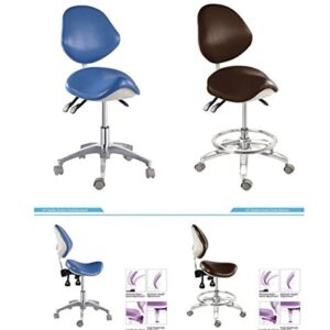 APHRODITE Standard Dental Mobile Chair Saddle Doctor's Stool PU Leather Dentist Chair from Aries Outlets