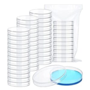 bipee polystyrene petri dish 60 x 15mm, sterile, pack of 10,plastic petri dishes with lids ， mold testing kit，mycology supplies agar plates- perfect for cell culture and microbiology experiments