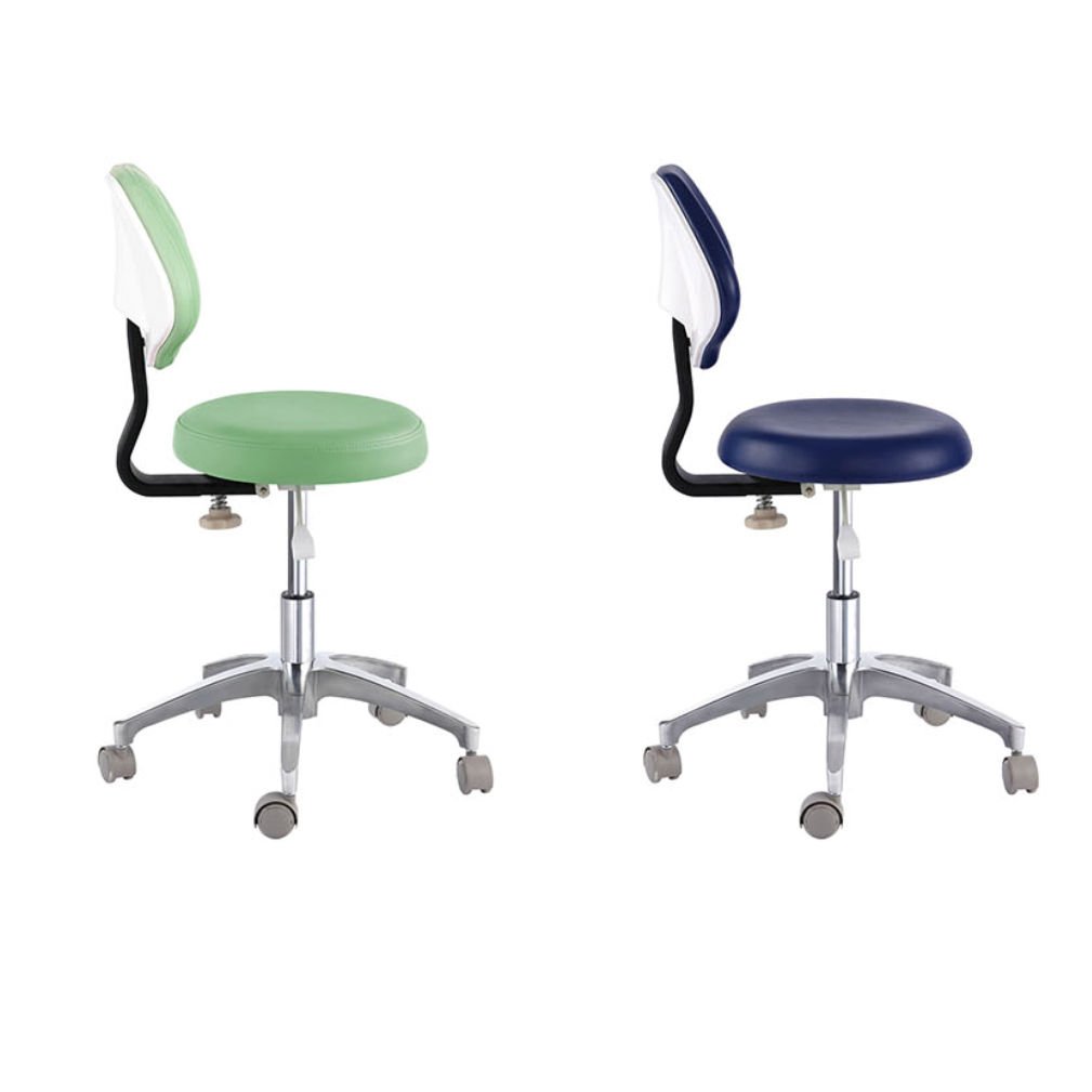 PU Leather Medical Dental Dentist's Chair Doctor's Stool Adjustable Mobile Chair QY90E