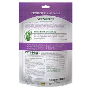 Vet's Best Probiotic Soft Chews Dog Supplements, 30 Day Supply