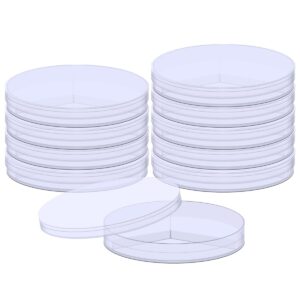 bipee sterile petri dish, pack of 10pcs, 90 x 15mm petri dishes y-plate (3-section)