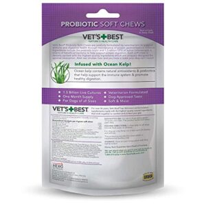 Vet's Best Probiotic Soft Chews Dog Supplements, 30 Day Supply