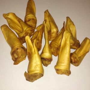 HDP Large Lamb Ears Made in USA, Smoked, Pack of 50