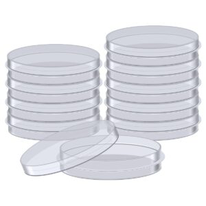 BIPEE Polystyrene Petri Dish 35 x 12mm, Sterile, Pack of 10, Plastic Petri Dishes with Lids,Mycology Supplies agar Plates- Perfect for Cultivating Microbes