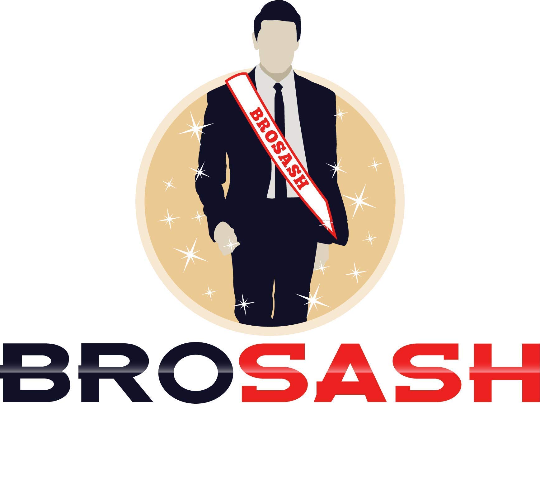 BroSash "Best Man" Bachelor Party Sash - Groom to Be Ideas | Gifts Joke Favors Bachelorette Party Supplies Decorations Decor Wedding Shower Gift Bride Engagement Set for Men Bridal Parties Black