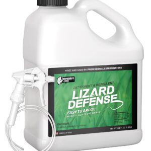 Exterminators Choice - Lizard Defense Repellent Spray - Non-Toxic Deterrent for Pest Control - Repels Lizards and Geckos - Easy to Use - Safe for Kids and Pets (1 Gallon)