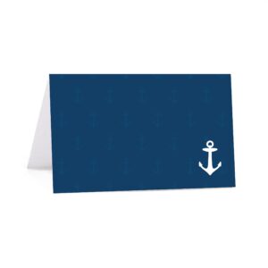 andaz press nautical ocean adventure wedding, printable small table tent place cards, 20-pack nautical name cards nautical place cards seat placement cards blank place cards for table settings