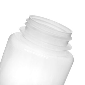 EISCO Reagent Bottle, 1000ml - Wide Mouth with Screw Cap - Polypropylene - Translucent Labs