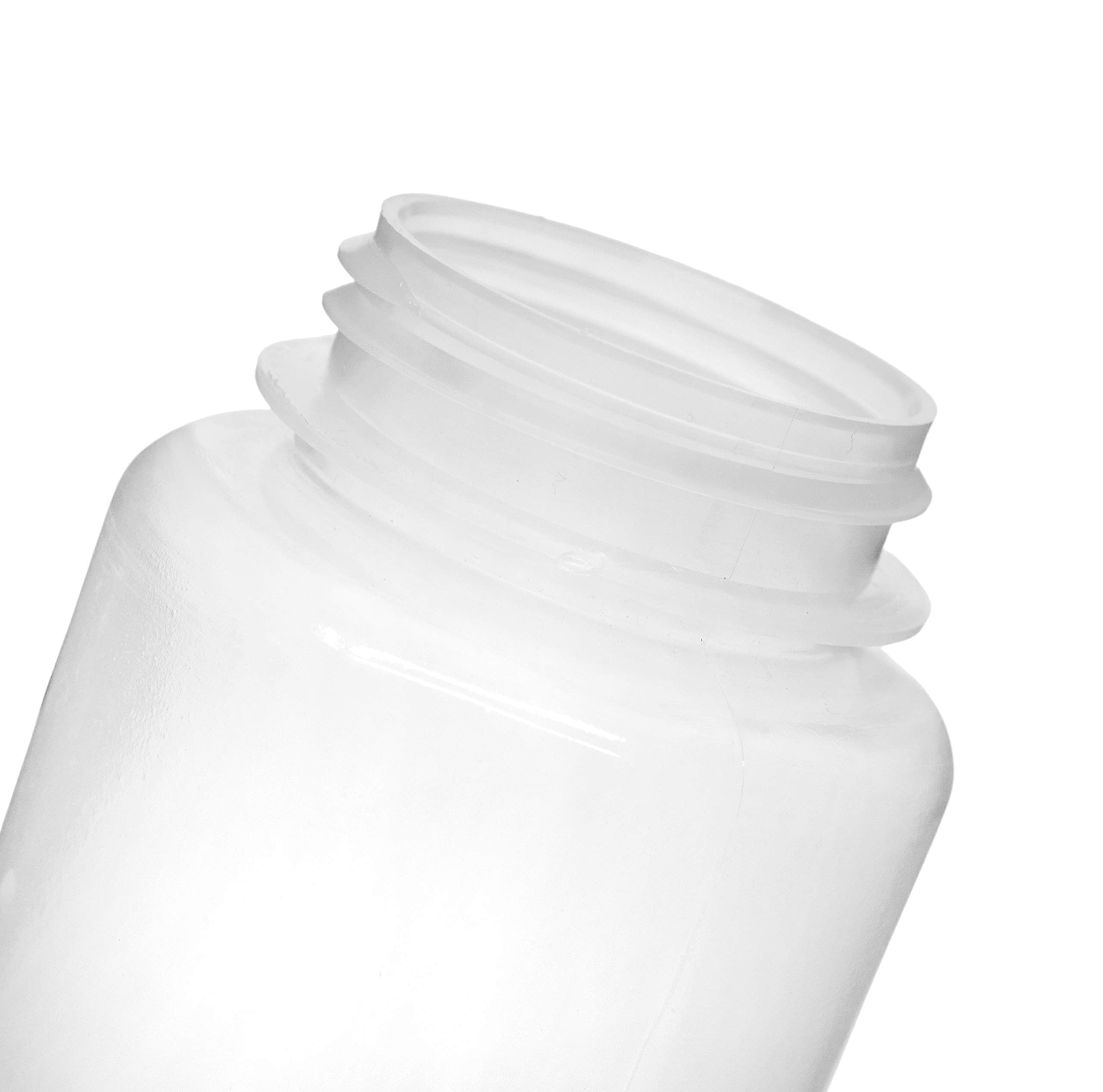 EISCO Reagent Bottle, 1000ml - Wide Mouth with Screw Cap - Polypropylene - Translucent Labs