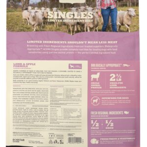 ACANA Singles Limited Ingredient Dry Dog Food, Lamb & Apple, Biologically Appropriate & Grain Free