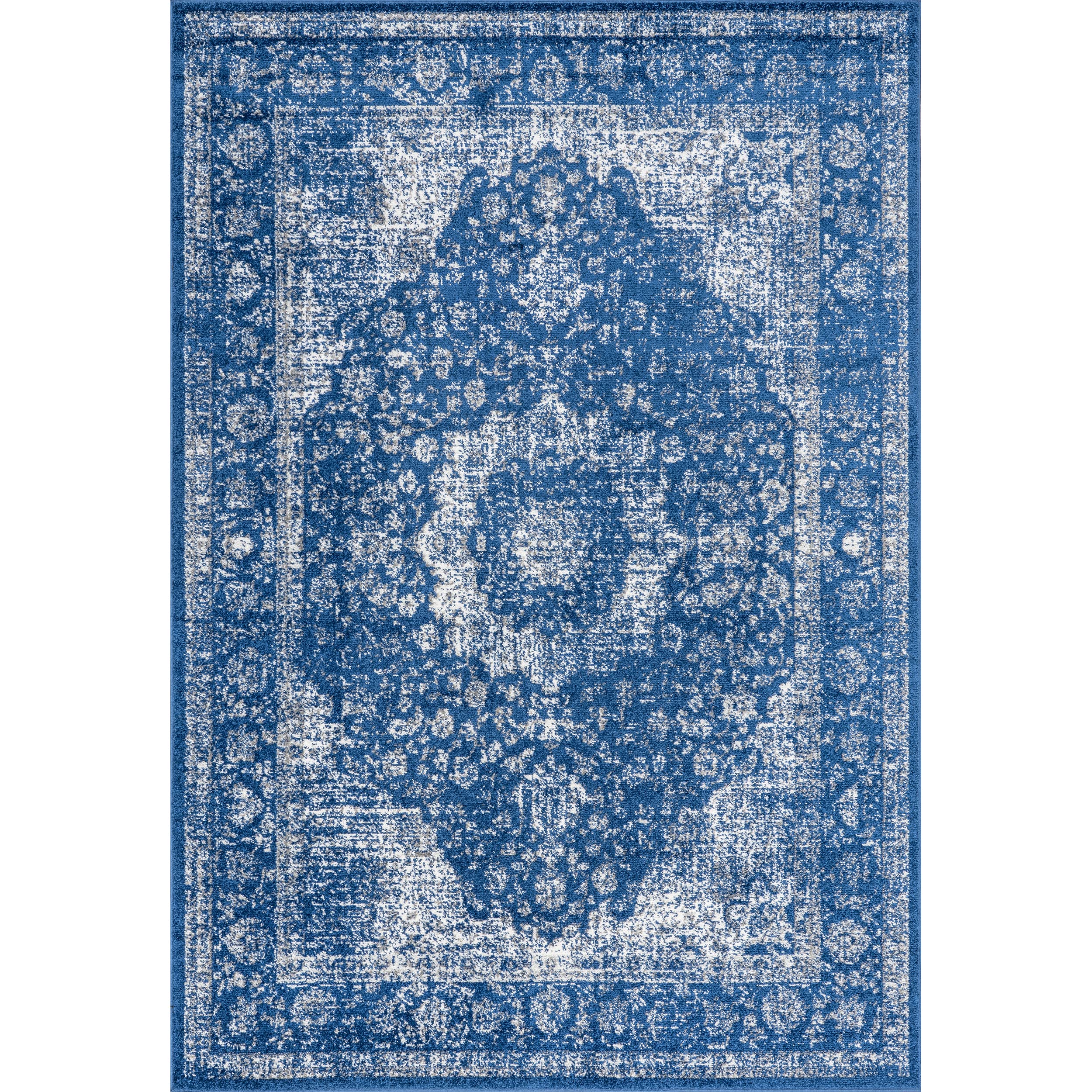 NuLoom Paisley Verona Vintage Persian Area Rug, 8' 10" x 12', Dark Blue