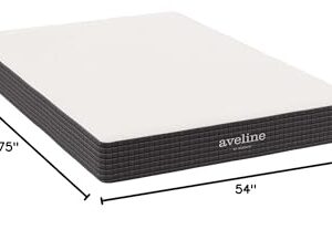 Modway Aveline Gel Infused Memory Mattress with CertiPUR-US Certified Foam, Full, White