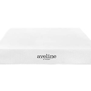 Modway Aveline Gel Infused Memory Mattress with CertiPUR-US Certified Foam, Queen, White