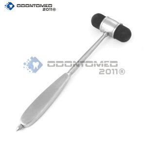 OdontoMed2011 Dejerine Percussion Hammer Diagnostic Instruments Stainless Steel Silver 2 Sided Rubber Head