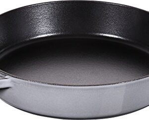 STAUB Cast Iron Frying Pan with Two Handles, Graphite Grey, 26 cm