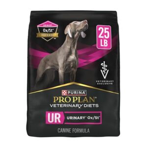 purina pro plan veterinary diets ur urinary ox/st canine formula dog food dry kibble - 25 lb. bag