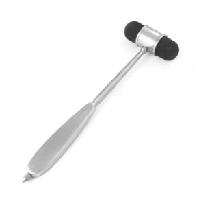 odontomed2011 dejerine percussion hammer diagnostic instruments stainless steel silver 2 sided rubber head