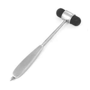 OdontoMed2011 Dejerine Percussion Hammer Diagnostic Instruments Stainless Steel Silver 2 Sided Rubber Head