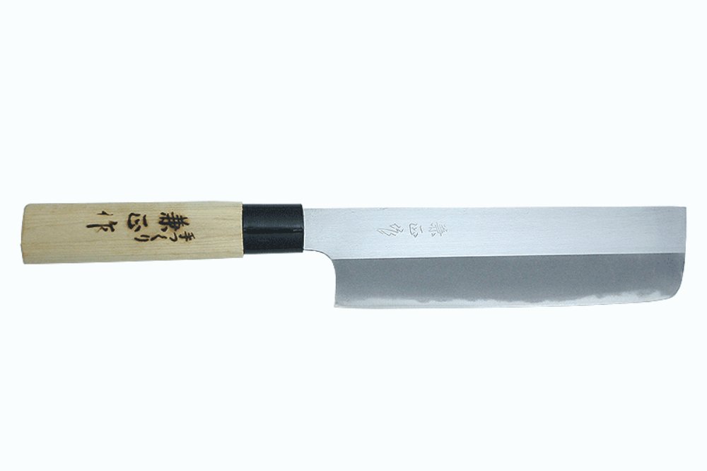 Kanetsune Nakiri 180mm With Plastic Bolster Magnolia wood handle,"Migaki" finished KC-564