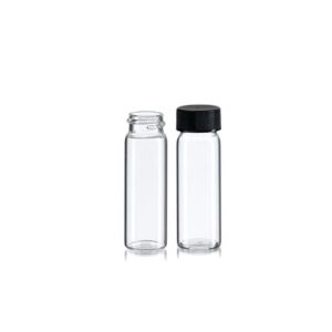 atb 5 mini clear glass vial bottles caps 1 3/4 tall 1/8 oz gold panning prospecting