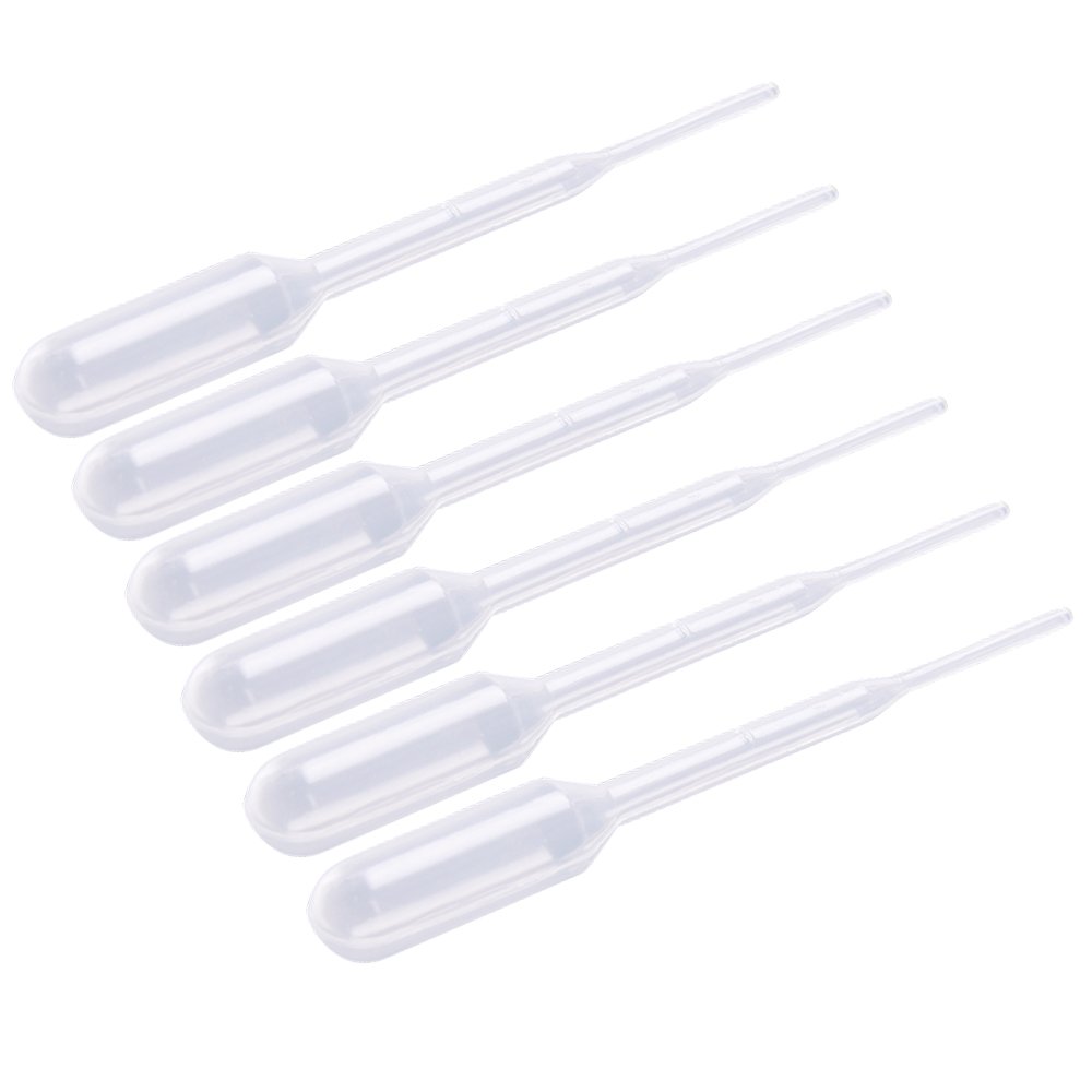 Mudder 200 Pieces 0.2 ml Capacity Disposable Graduated Transfer Pipettes Dropper Polyethylene