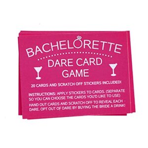 Printed Party Bachelorette Dare Card Scratch Off Game, Girls Night Out, 20 Cards