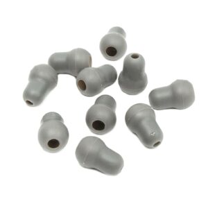 10pcs super soft earplug eartips earpieces replacement for littmann stethoscope silicone gray