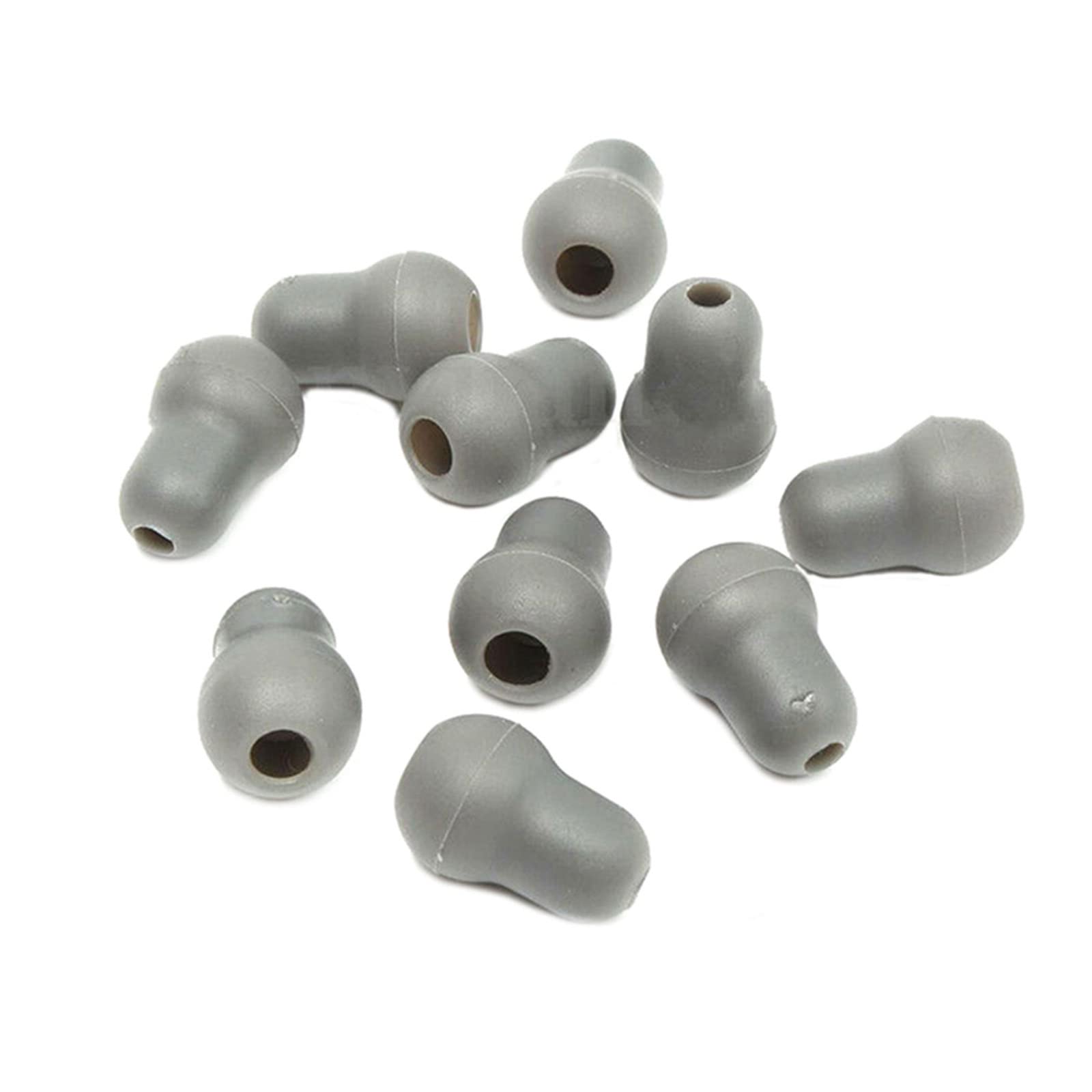 10Pcs Super Soft Earplug Eartips Earpieces Replacement for Littmann Stethoscope Silicone Gray