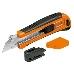 TRUPER CUT-7X 25 mm Snap-Off Knife, w/ Grip and Steel Blade Track