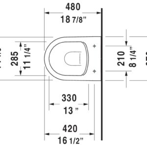 Duravit 2530090092 Bowls Toilets and Bidets, White