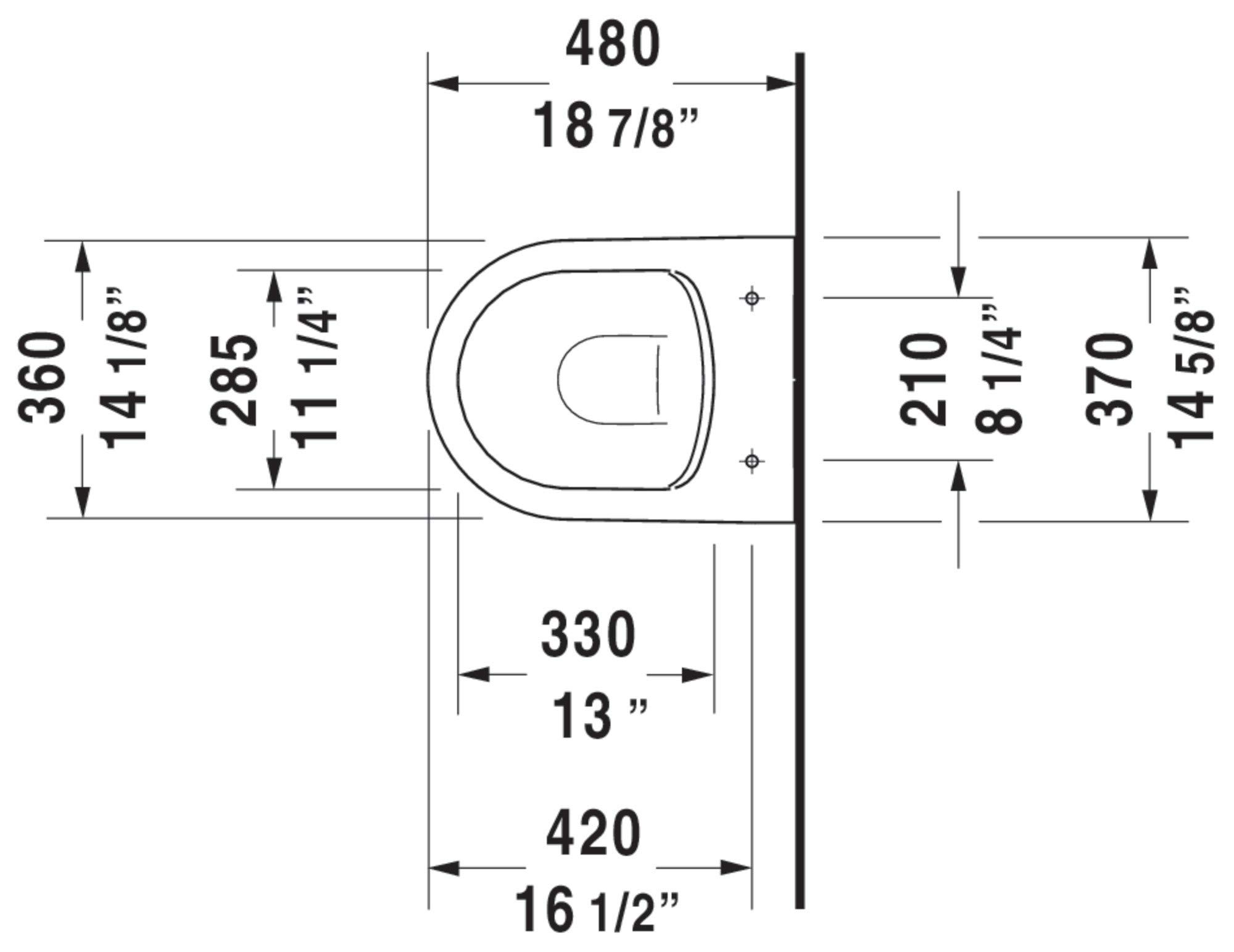 Duravit 2530090092 Bowls Toilets and Bidets, White