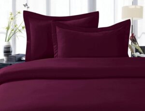 celine linen best, softest, coziest duvet cover ever! 1500 premier hotel quality luxury super soft wrinkle free 3-piece duvet cover set, full/queen, eggplant-purple