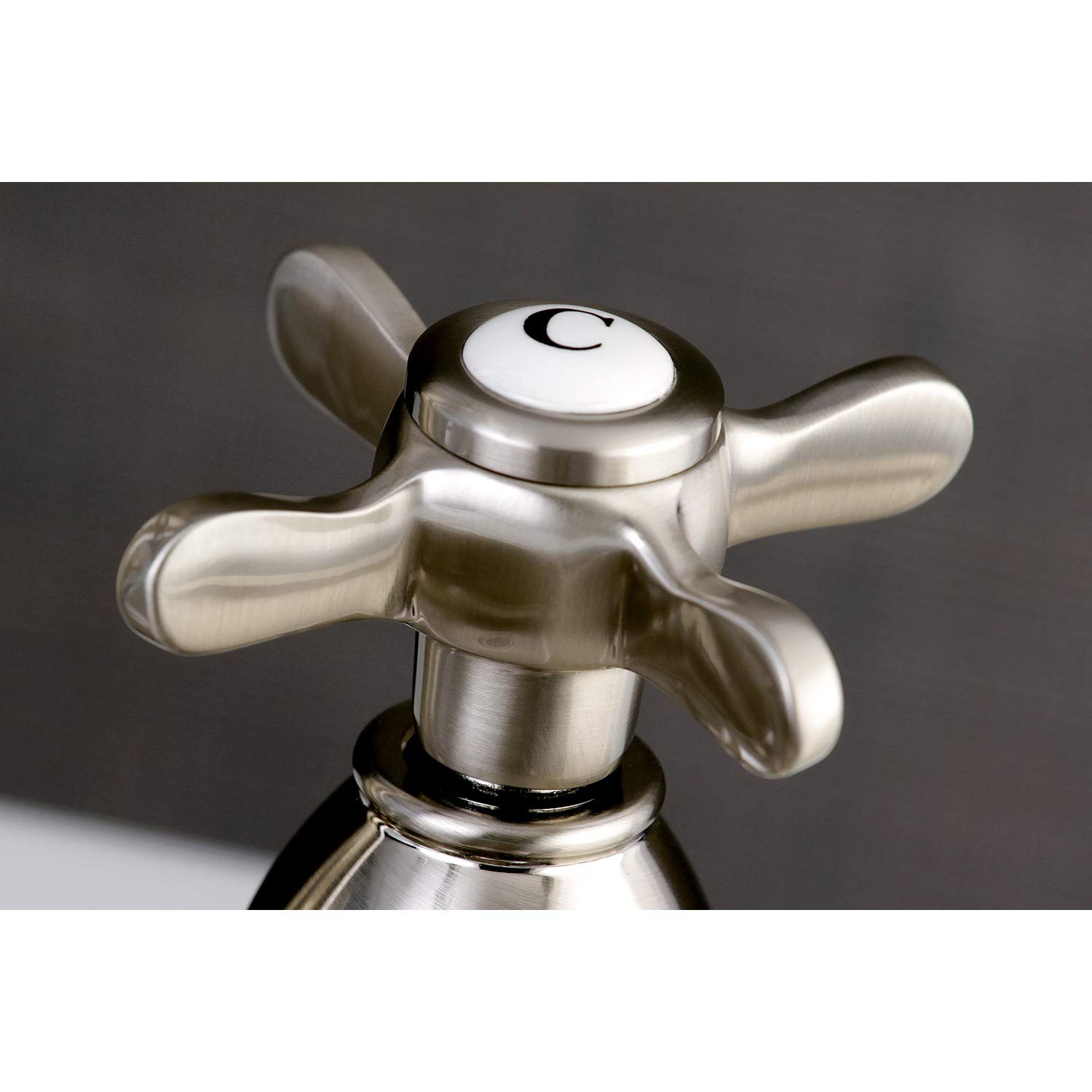 Kingston Brass KB1498BEX 4" Centerset bar Faucet, Brushed Nickel, 4-3/4" In Spout Reach