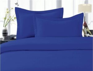 celine linen best, softest, coziest duvet cover ever! 1500 premier hotel quality luxury super soft wrinkle free 3-piece duvet cover set, full/queen, royal blue