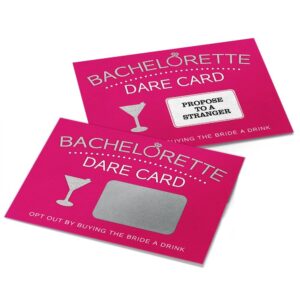 Printed Party Bachelorette Dare Card Scratch Off Game, Girls Night Out, 20 Cards