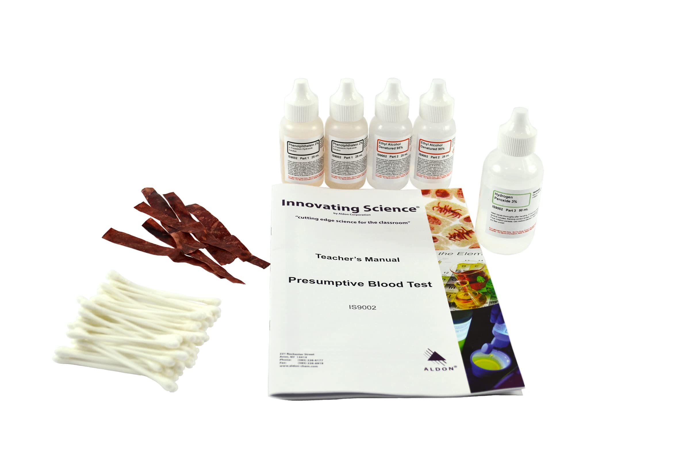 ALDON Innovating Science Forensic Chemistry: Presumptive Blood Test Kit - Materials for 30 Tests