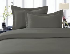 celine linen best, softest, coziest duvet cover ever! 1500 premier hotel quality luxury super soft wrinkle free 3-piece duvet cover set, king/cali king, grey