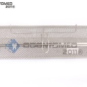 OdontoMed2011 Instrument Tray and Mesh Perforated Baskets Sterilization Tray 9" X 3" X 1" with Lid Stainless Steel, OD2011-DN-312