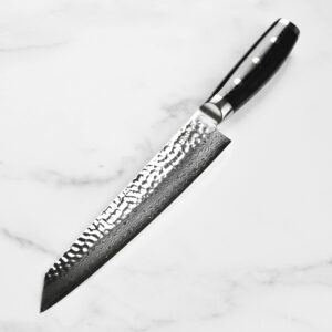 Enso HD 9" Slicing Knife - Made in Japan - VG10 Japanese Hammered Damascus Stainless Steel Meat Carving Knife